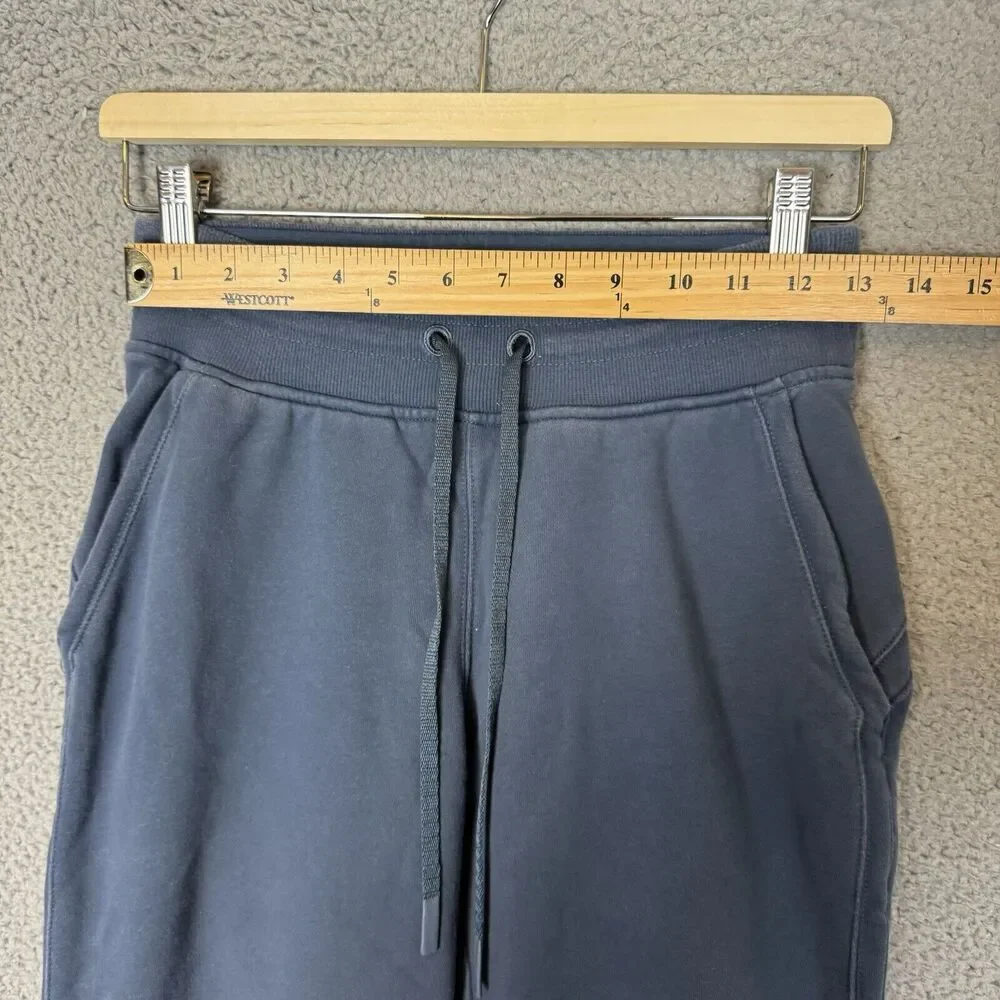 Lululemon‎ Pants Womens 4 Blue Warm Down Jogger Casual Workout Gym French Terry